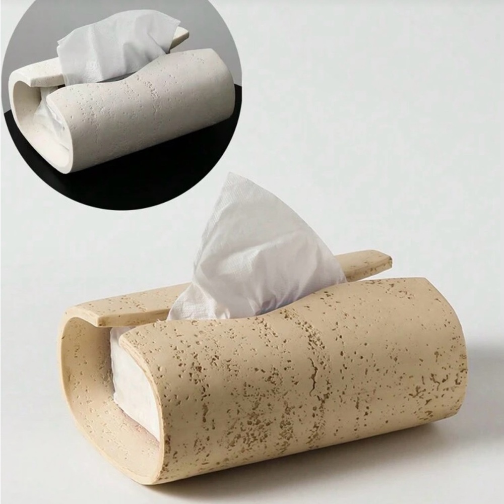 Elegant Tan Tissue Holder
